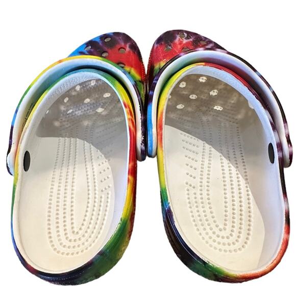 CROCS Tie DyeMens Size 7 Women’s 9 Rubber Clogs - Picture 4 of 8